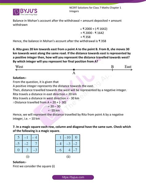 solution chapter 6 class 7th of mathematics PDF