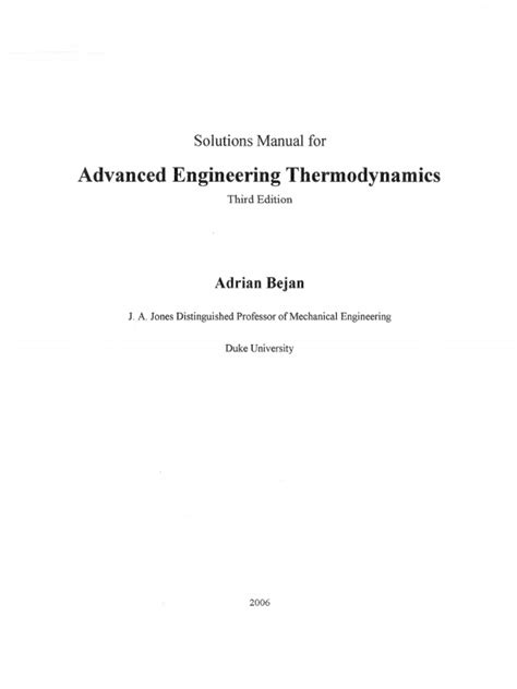 solution manual bejan pdf Reader