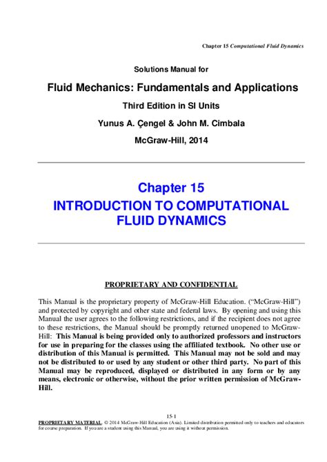solution manual computational fluid dynamics hoffman PDF