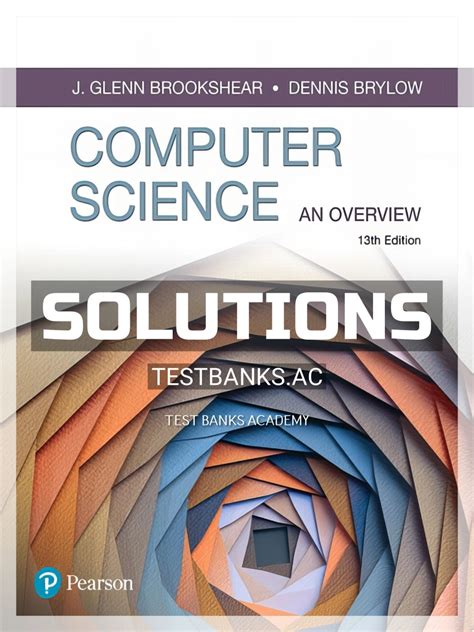 solution manual computer science an overview brookshear PDF