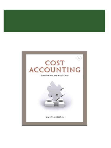 solution manual cost accounting 9th edition pdf Reader