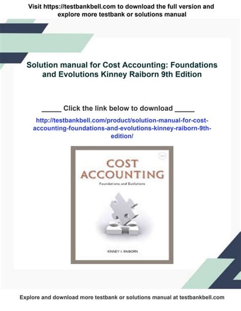 solution manual cost accounting raiborn pdf Reader