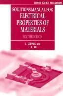 solution manual electrical properties of materials solymar Kindle Editon