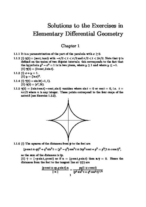 solution manual for elementary differential geometry pdf Reader