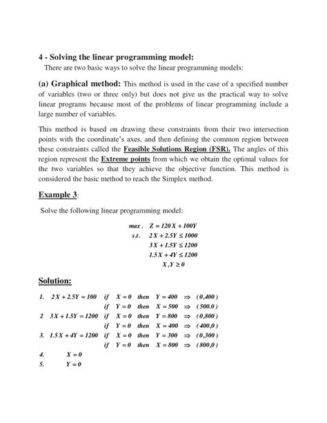 solution manual for linear programming problems pdf PDF