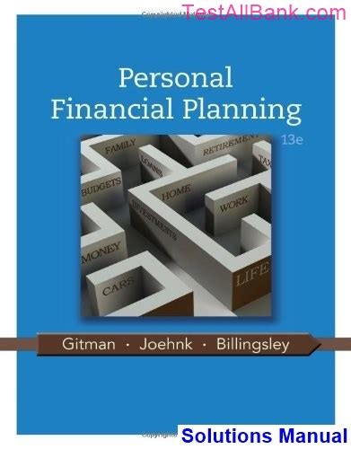 solution manual for personal financial planning pdf Reader