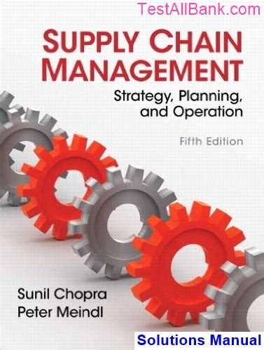 solution manual for supply chain management chopra PDF