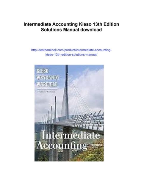 solution manual intermediate accounting kieso 13th edition Doc