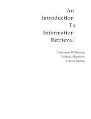 solution manual introduction to information retrieval Reader