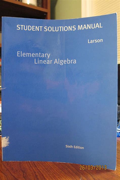 solution manual linear algebra larson falvo Doc