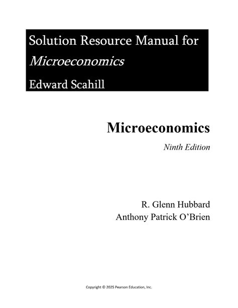 solution manual microeconomics hubbard Doc