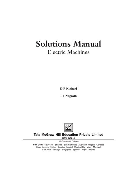 solution manual of electrical machines pdf Doc