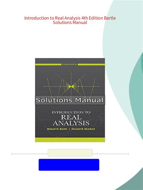 solution manual of real analysis by bartle pdf Epub