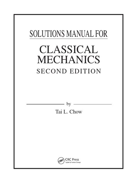 solution manual on classical mechanics pdf Doc