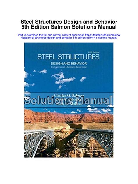 solution manual steel structures design salmon Ebook PDF