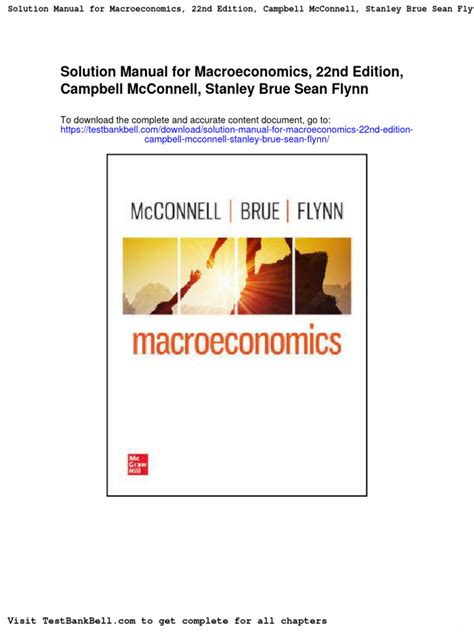 solution manual to mcconnell macroeconomics free pdf PDF