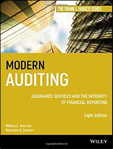 solution manual to modern auditing pdf Epub