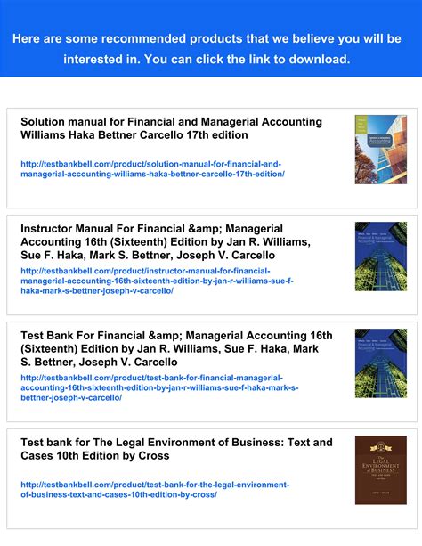 solution manual williams haka bettner PDF