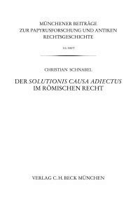 solutionis causa adiectus r mischen recht Epub