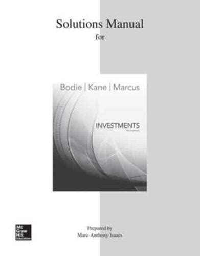 solutions bodie kane marcus investments 10th edition Reader