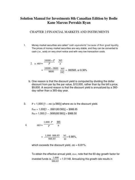 solutions bodie kane marcus investments 8th edition Doc