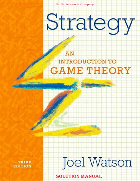 solutions manual an introduction to game theory pdf Epub