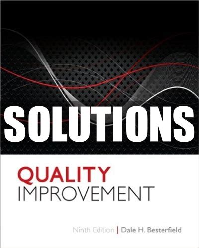 solutions manual for besterfield quality improvement PDF
