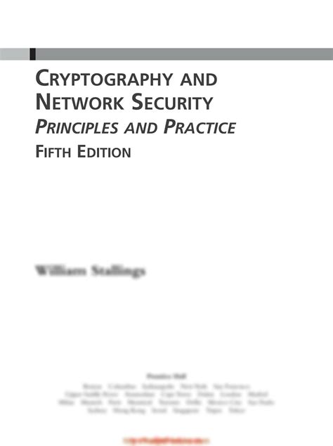 solutions manual for cryptography network security 5th fifth Kindle Editon