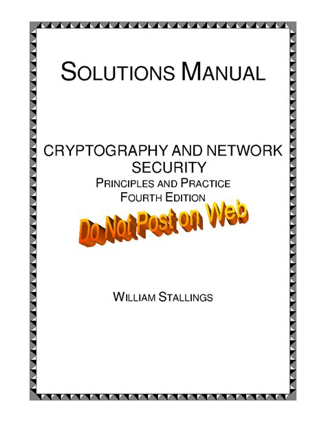 solutions manual for cryptography network security 5th fifth Kindle Editon