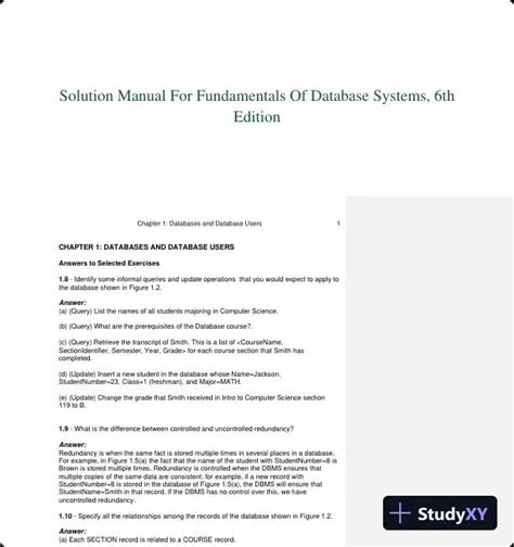 solutions manual for database systems 6th silberchatz Kindle Editon