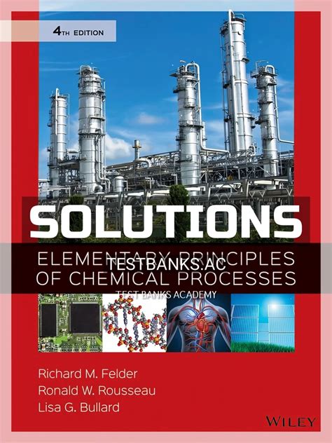 solutions manual for elementary principles of chemical processes PDF