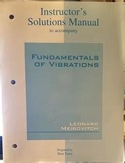 solutions manual for fundamentals of vibrations Epub