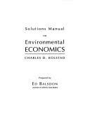 solutions manual for kolstad environmental economics Doc