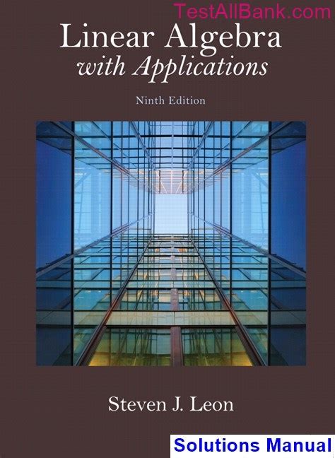 solutions manual for linear algebra with applications leon Doc