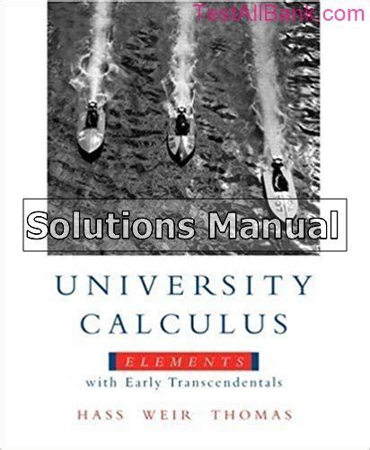 solutions manual for university calculus Doc