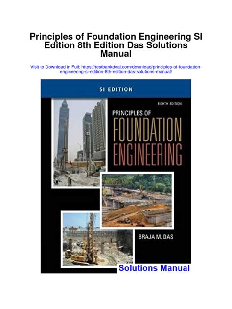 solutions manual foundation engineering pdf Doc