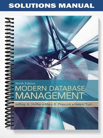 solutions manual modern database management hoffer Kindle Editon