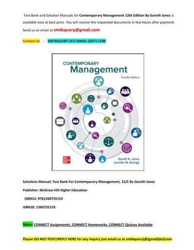 solutions manual test bank for management 12e 12e 12th edition Kindle Editon