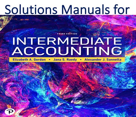 solutions manual to accompany intermediate accounting third Kindle Editon