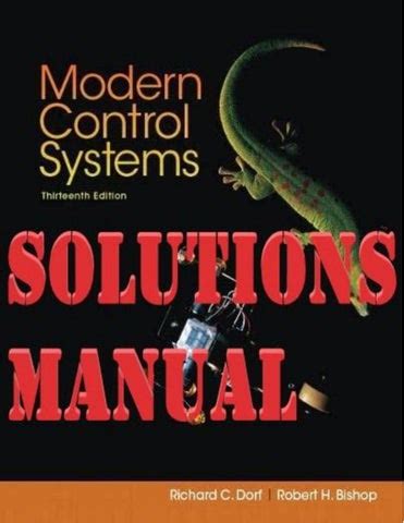 solutions manual to accompany modern control systems Reader