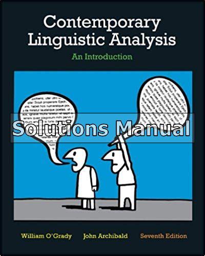 solutions to contemporary linguistic analysis 7th edition Ebook PDF