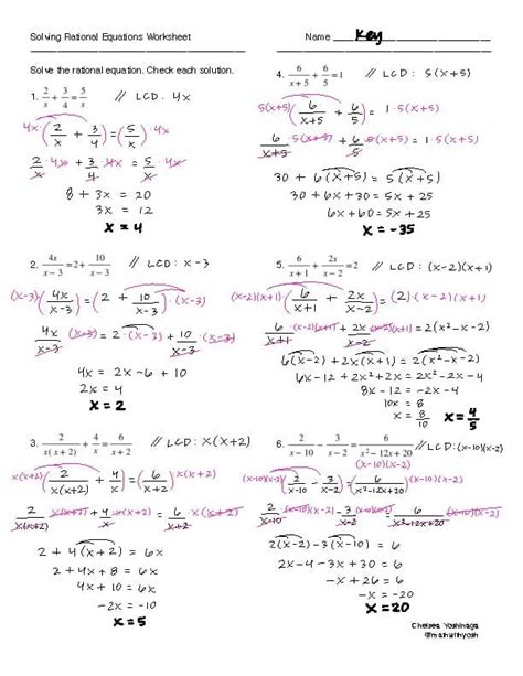solving rational equations answer key chapter 12 Epub