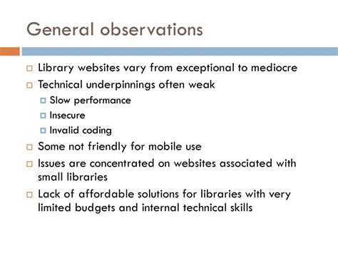 some observations books libraries general PDF