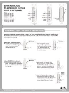 somfy remote control codes pdf Kindle Editon