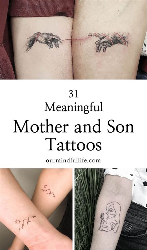 son and mom tattoo