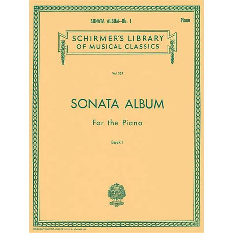 sonatas book 1 piano solo schirmers library of musical classics Kindle Editon