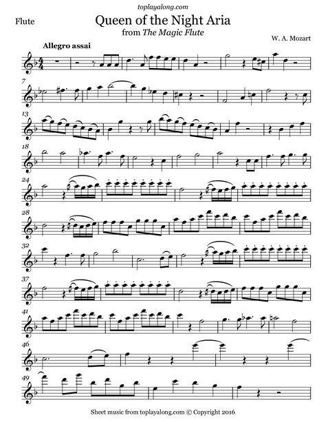 song notation for flute