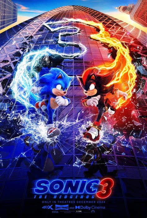 sonic 3 movie poster