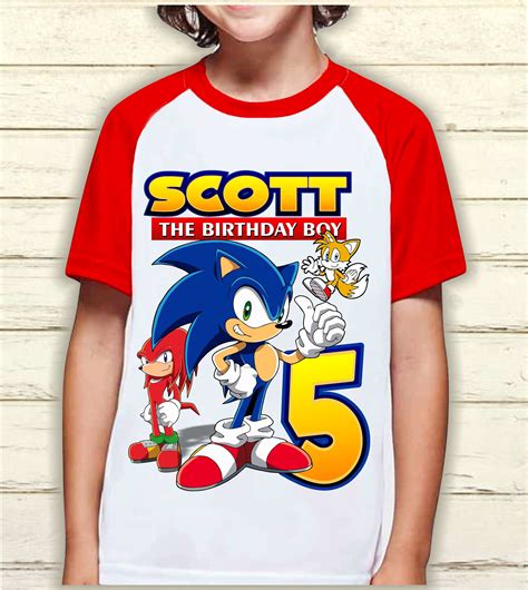 sonic birthday shirts