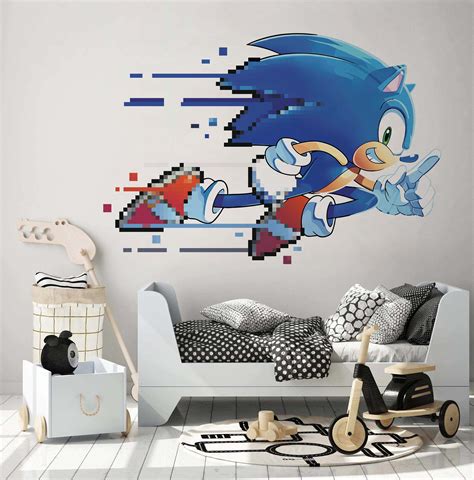 sonic the hedgehog decals for walls